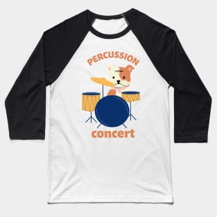 Dog Drummer Baseball T-Shirt